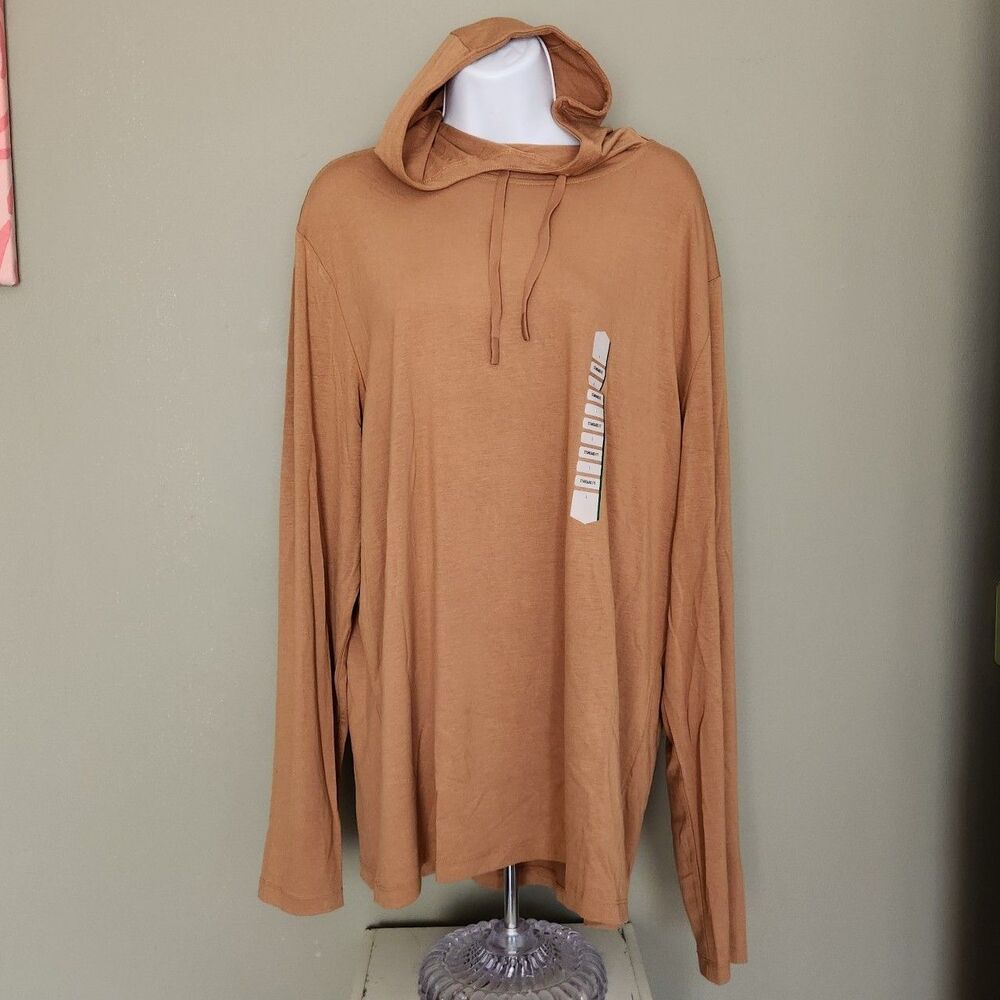 Duluth Trading Co. Men's AKHG Renew Bamboo Hoodie, Brown, Large